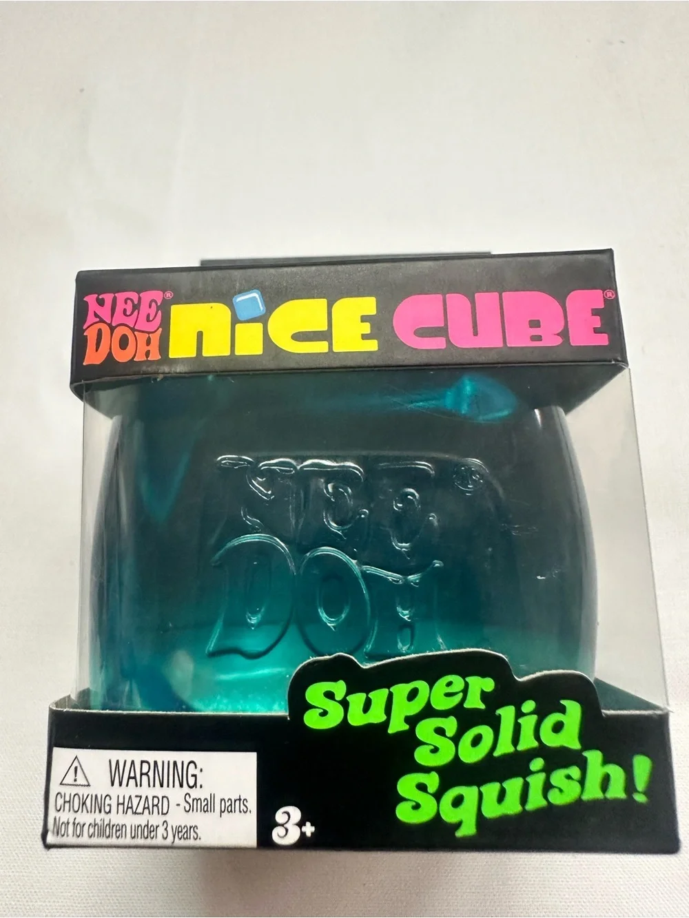 Nee Doh Ice Cube Super Solid Squish - Teal